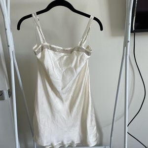 Zara mini satin dress with rhinestone embellishments